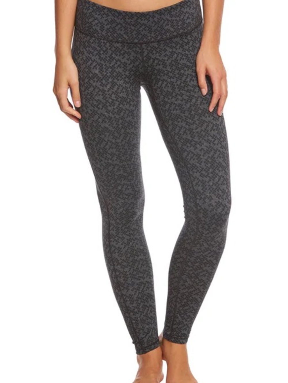 PrAna Women’s Ashley Legging Capris Gray Charcoal Pattern Yoga Activewear Medium